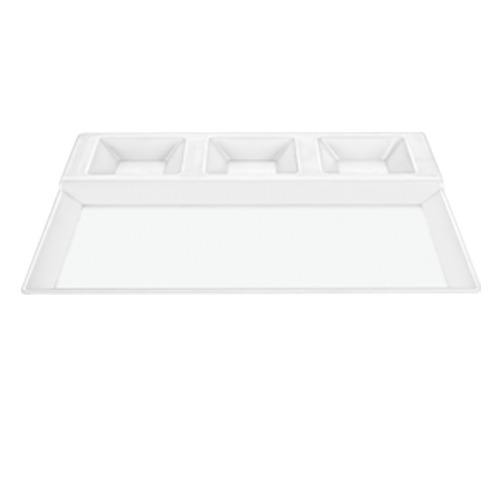 Тарелка для сервировки стэйка с отделениями